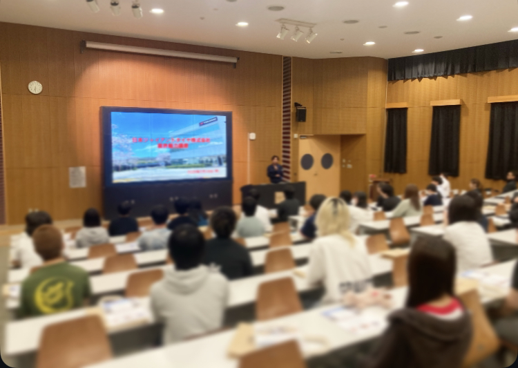 某定時制高等学校にて「業界魅力講座」を実施しました。
